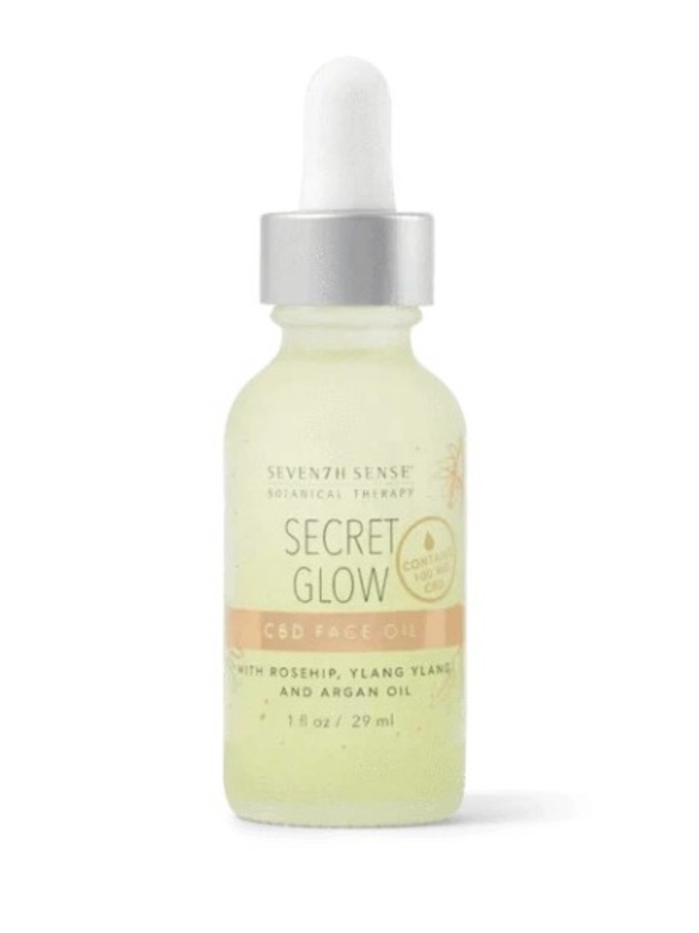 seven7h sense botanical therapy cbd secret glow face oil
